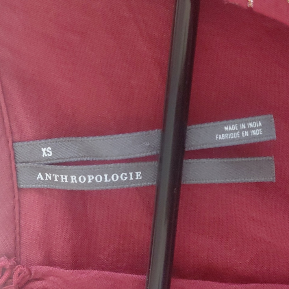 Anthropologie Kids' Burgundy Ruffle Dress - Picture 4 of 8